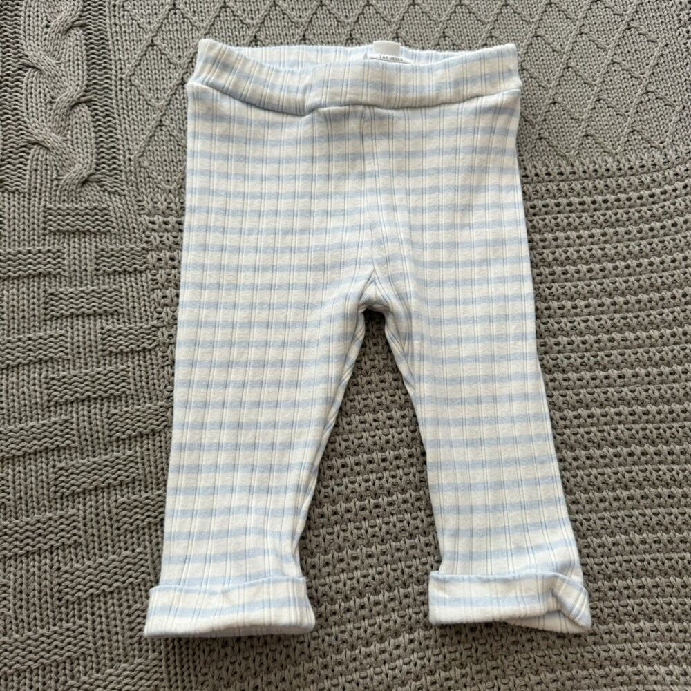 Janie and Jack Blue And White Striped Baby Pants ~ 3/6M